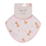 SPLOSH BABY GIRAFFE BIB 2PK