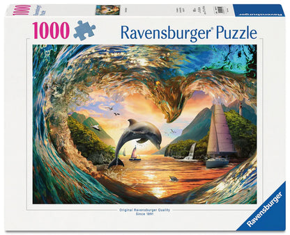 PUZZLE 1000PC SUNSET SPLASH