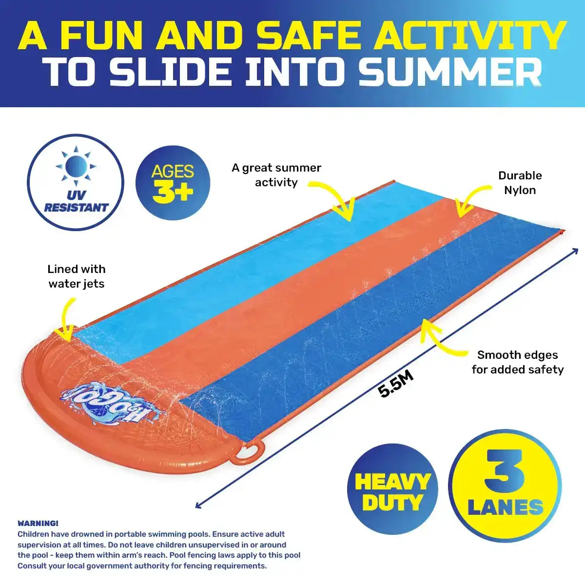 H2Ogo Triple Slide 4.88M