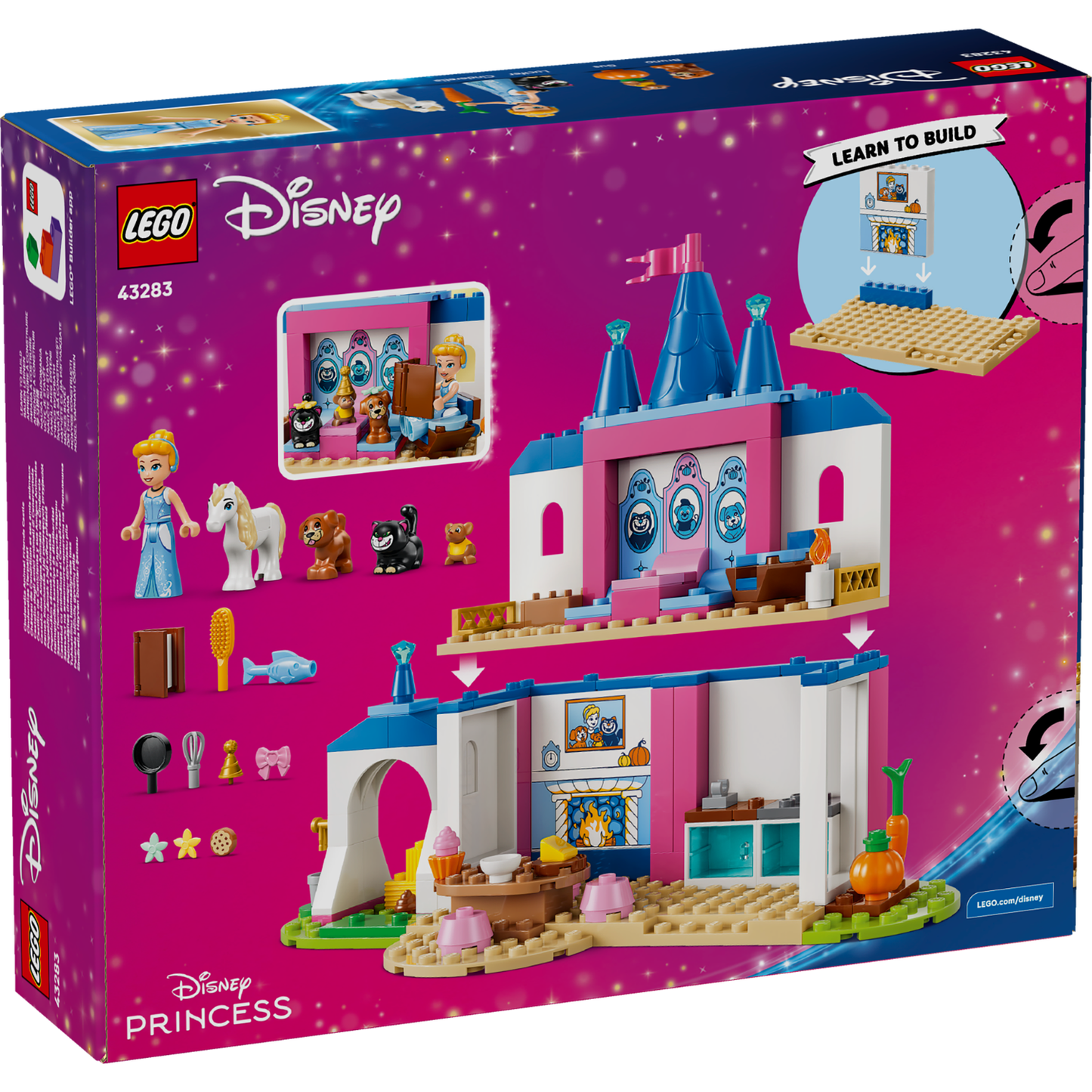 LEGO 43283 DISNEY CINDERELLA ANIM CASTLE