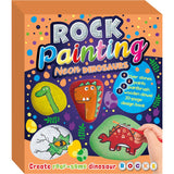 CRAFT NEON DINOSAUR ROCK PAINTING