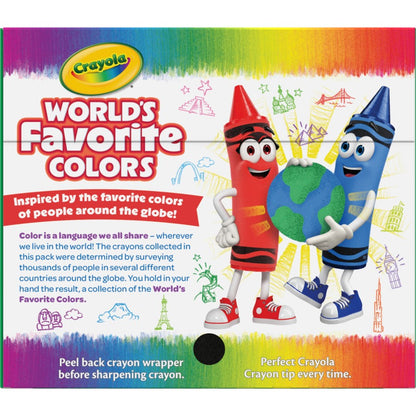CRAYOLA CRAYONS WORLD FAVS 64PK