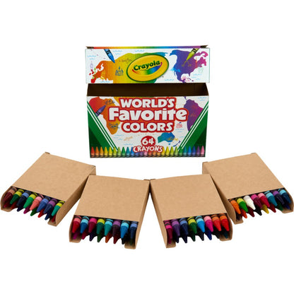 CRAYOLA CRAYONS WORLD FAVS 64PK