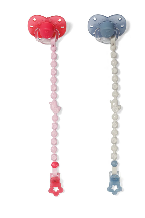 BB BABY BORN DUMMY W CLIP PINK OR BLUE