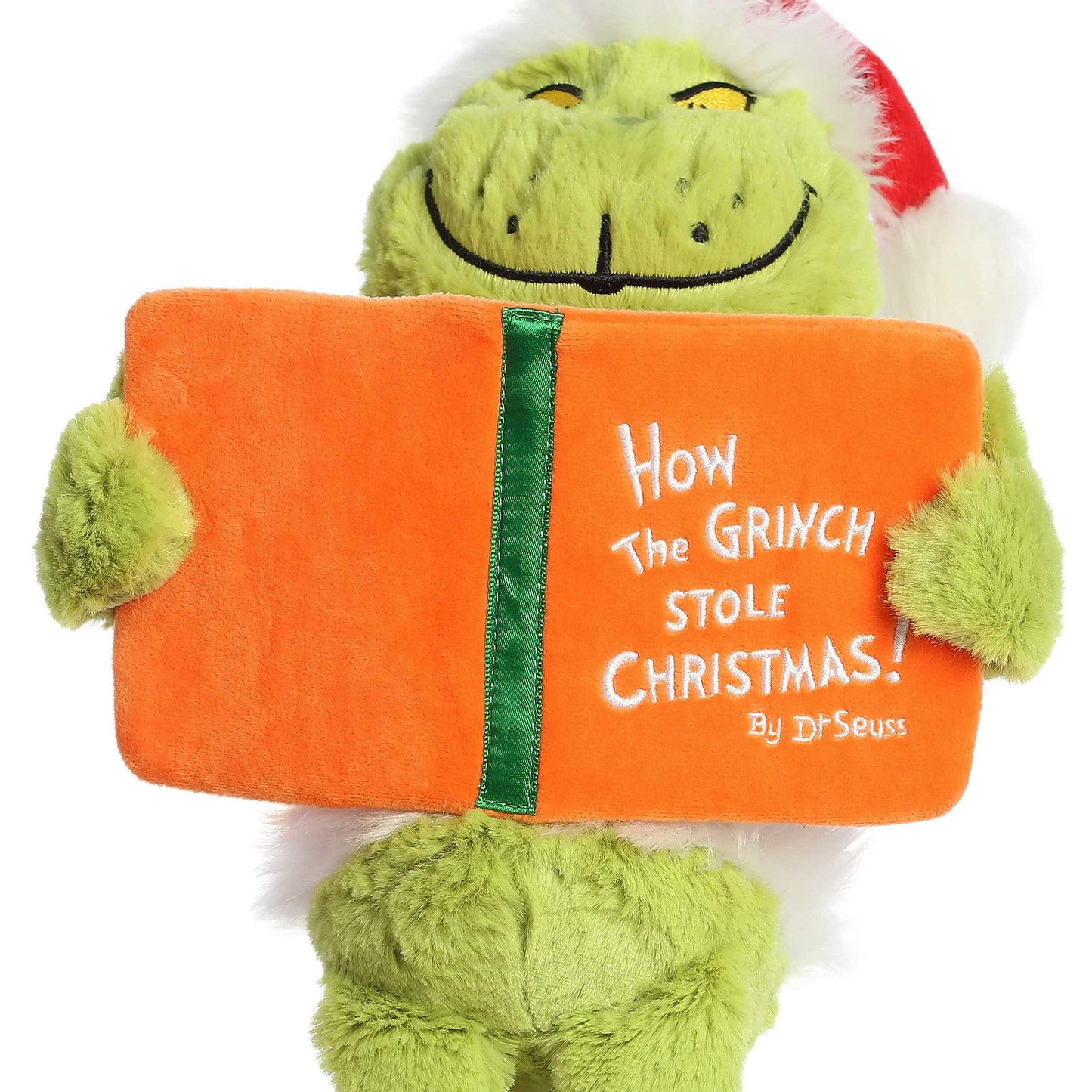 Plush Dr Seuss Grinch 16' W/Book