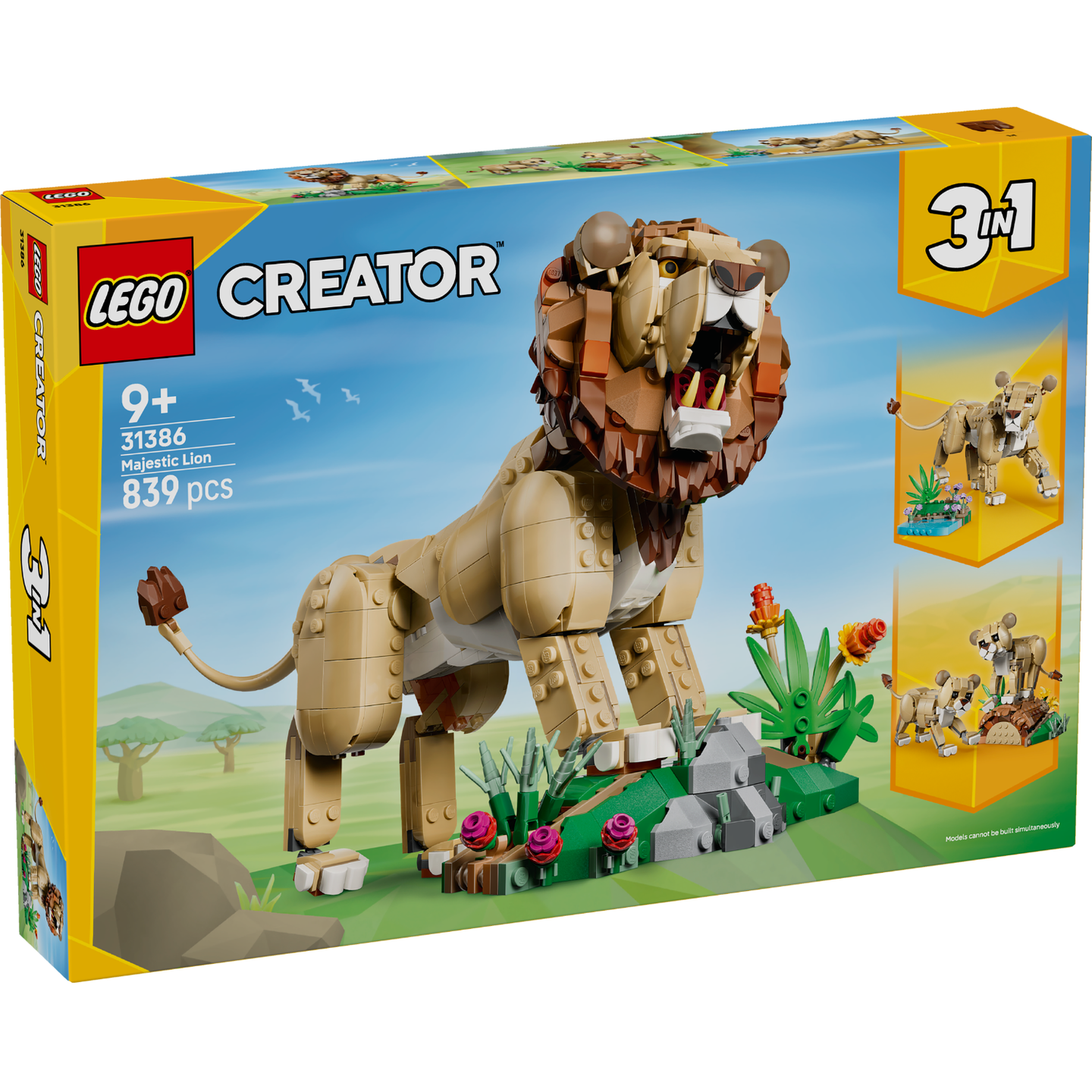LEGO 31386 CREATOR WILD ANIMALS LION