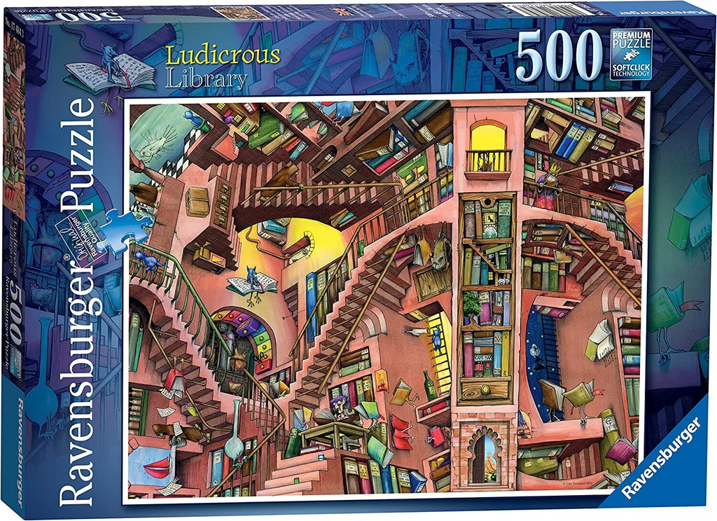 PUZZLE 500PC LUDICROUS LIBRARY