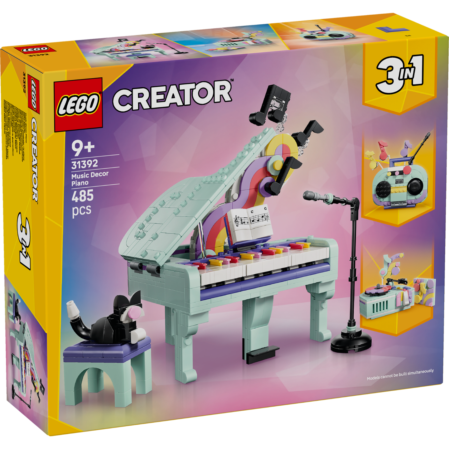 LEGO 31392 CREATOR MUSIC DECOR PIANO CAT