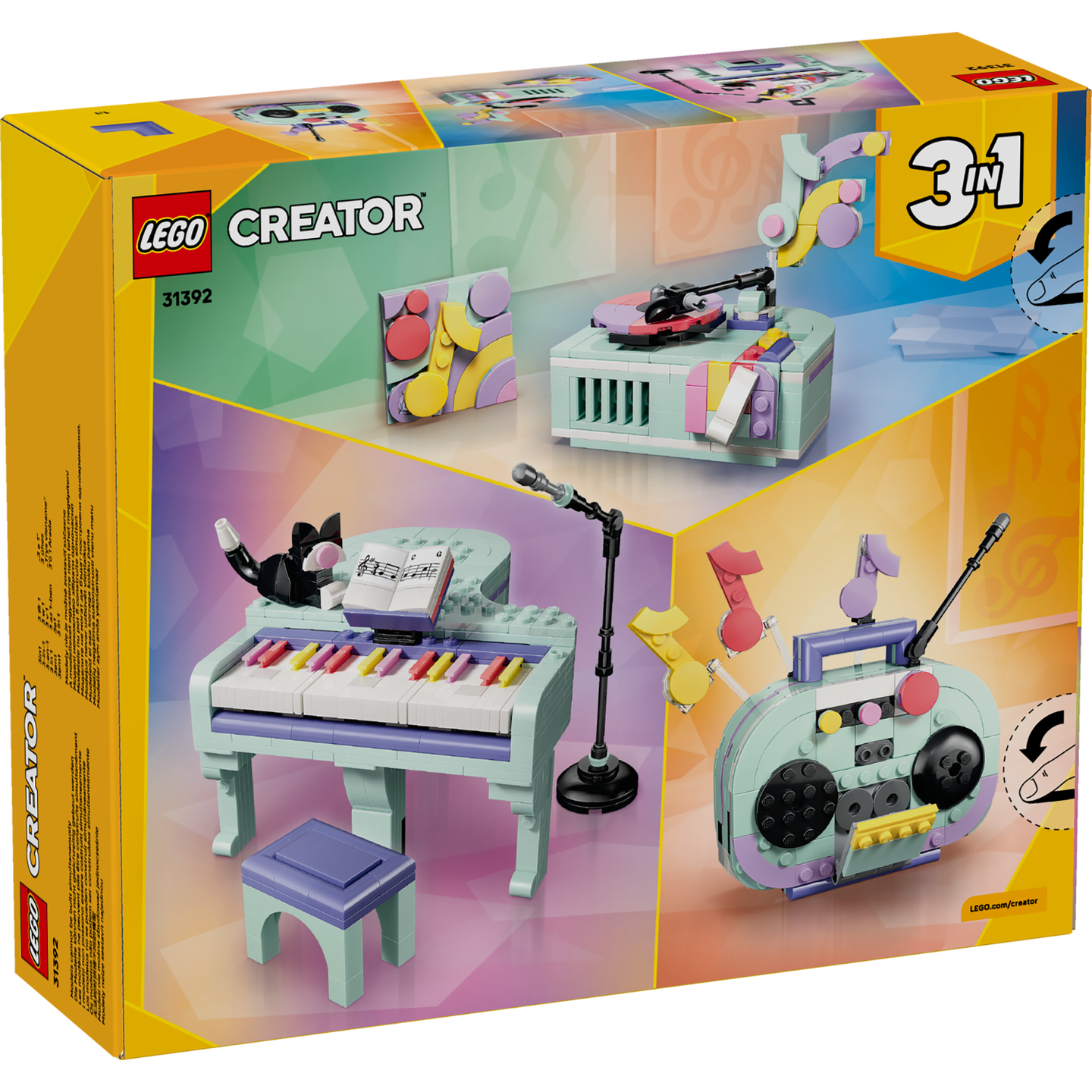 LEGO 31392 CREATOR MUSIC DECOR PIANO CAT