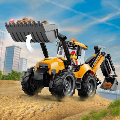 LEGO 60480 CITY YELLOW BACKHOE LOADER