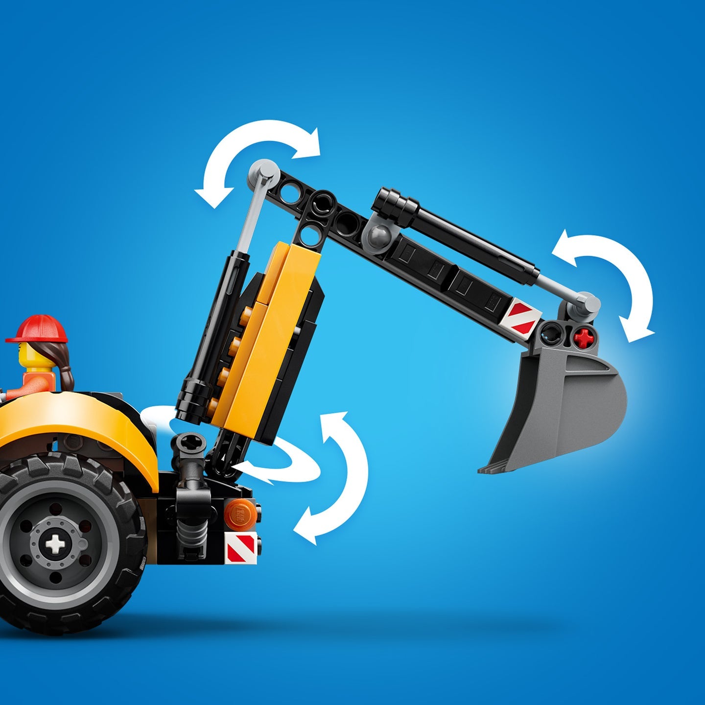 LEGO 60480 CITY YELLOW BACKHOE LOADER