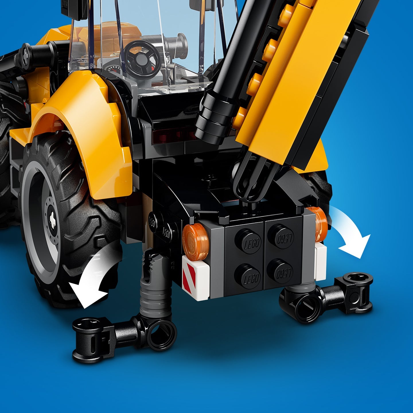 LEGO 60480 CITY YELLOW BACKHOE LOADER