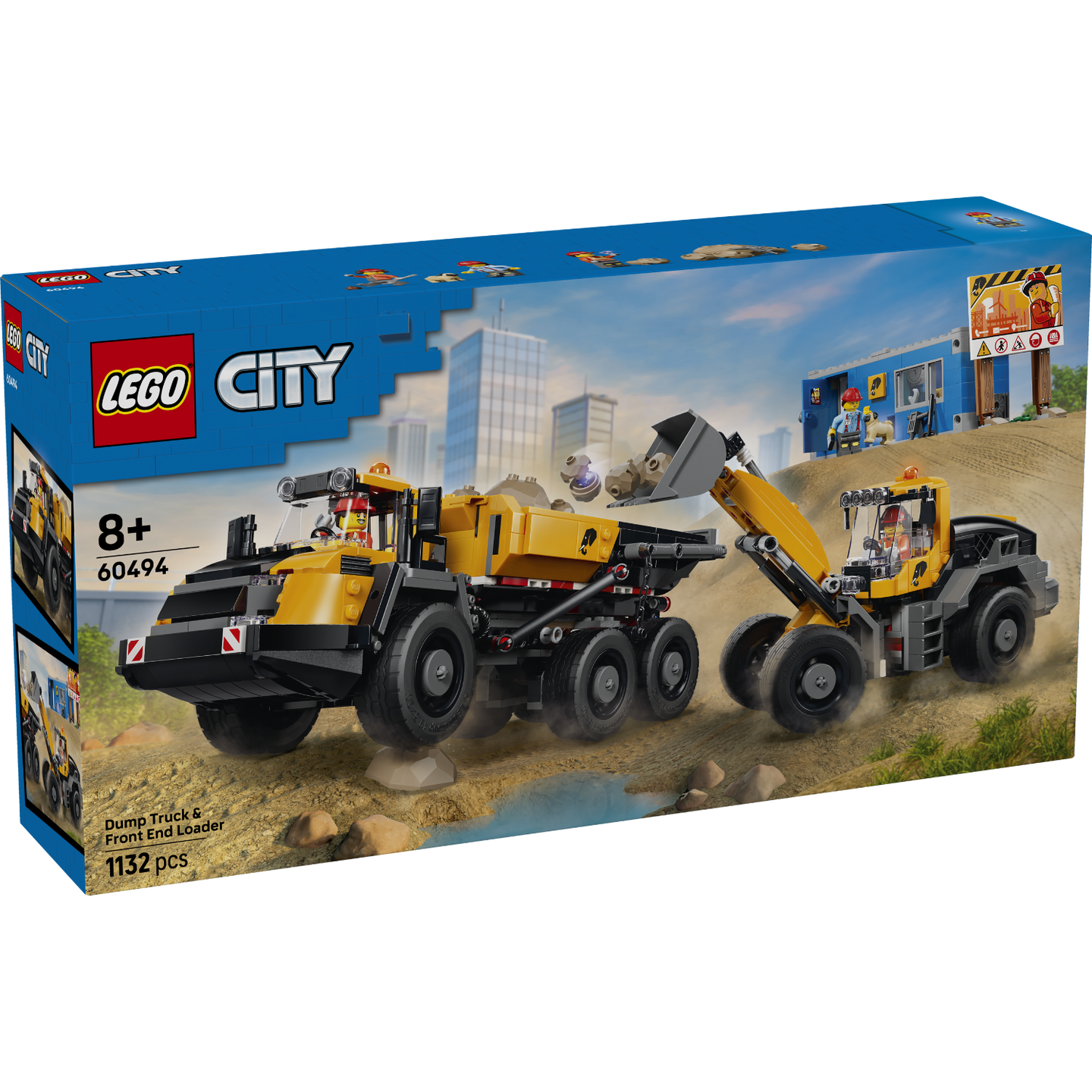 LEGO 60494 CITY DUMP TRUCK & FRONT LOADE