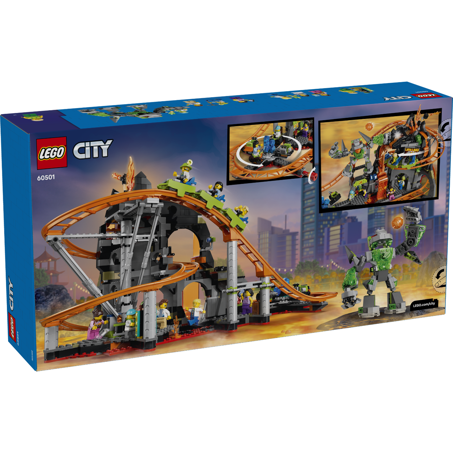 LEGO 60501 CITY LAVA LAND ROLLER COASTER