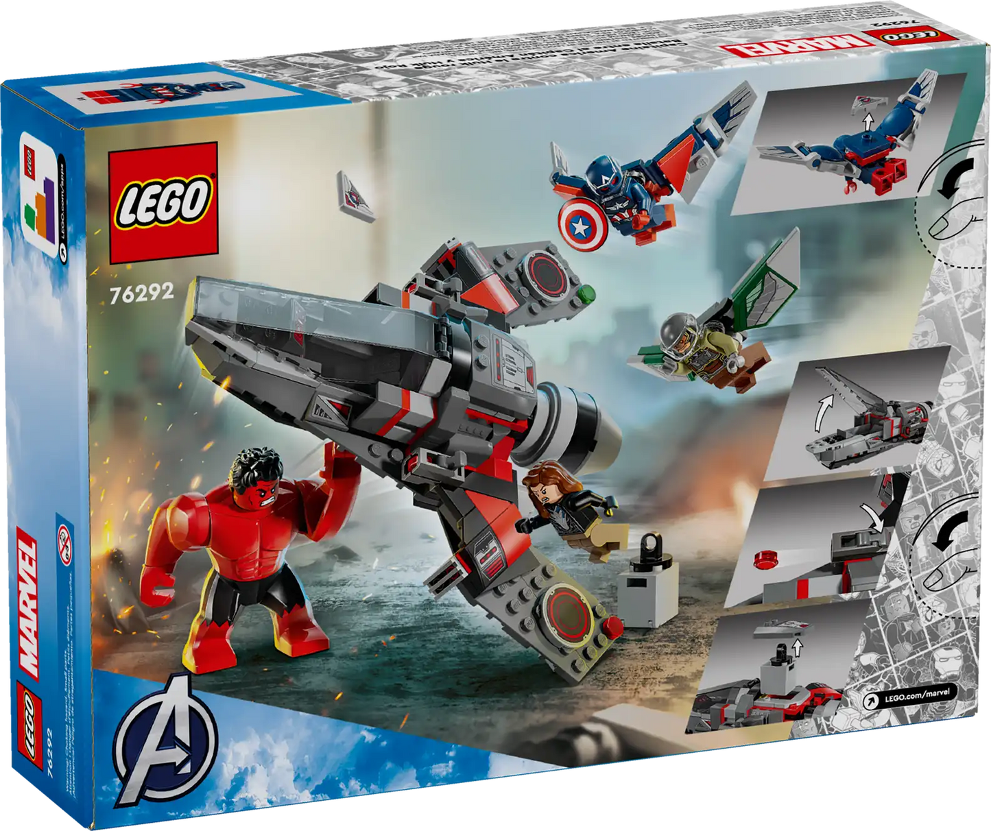 LEGO 76292 S/H CAPT AMERICA VS RED HULK