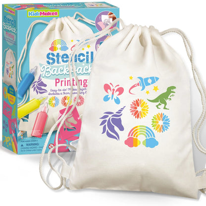 4M KIDZMAKER STENCIL BACKPACK PAINTING