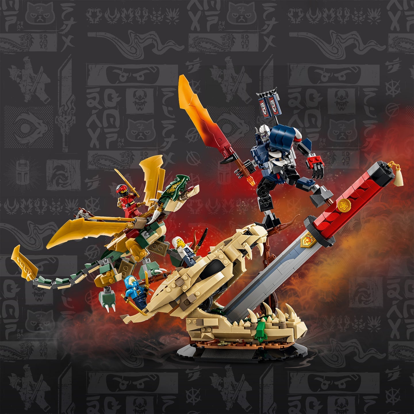 LEGO 71871 NINJAGO BATTLE DRAGONS BLADE