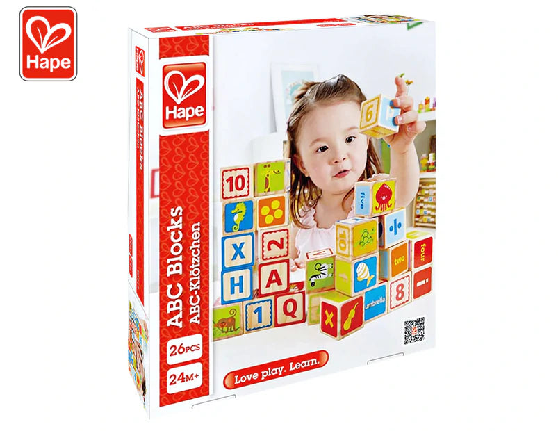 HAPE WOODEN ABC BLOCKS