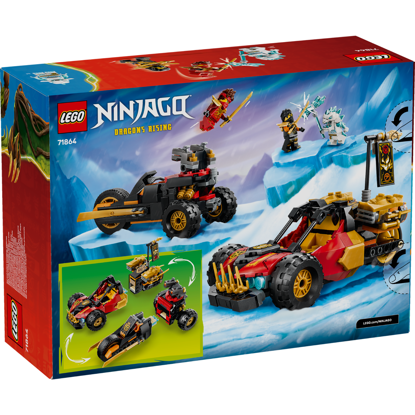 LEGO 71864 NINJAGO KAI & COLE COMBINER