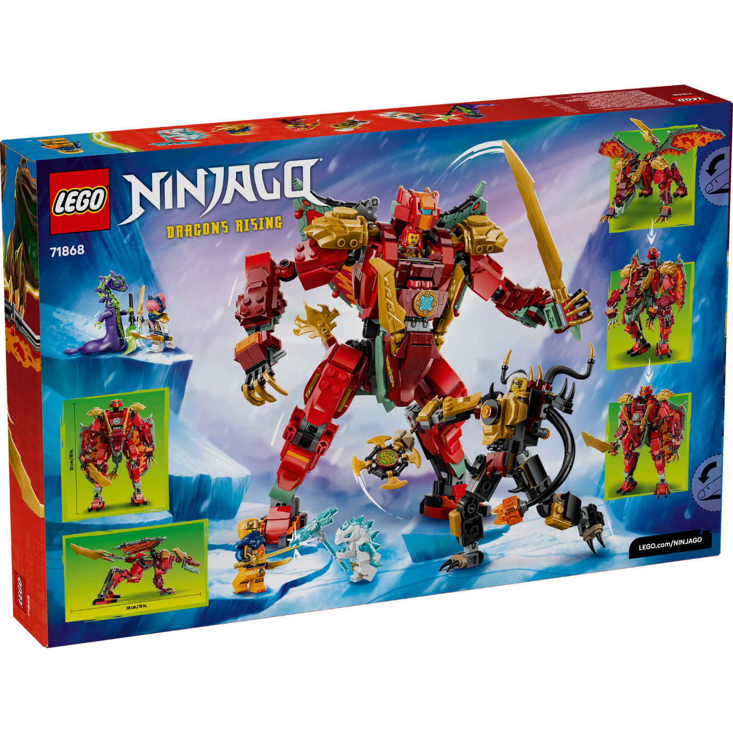 LEGO 71868 NINJAGO WYLDFYRE TRANS DRAGON