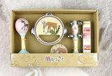 WOODEN 5PC MUSICAL SET DEER