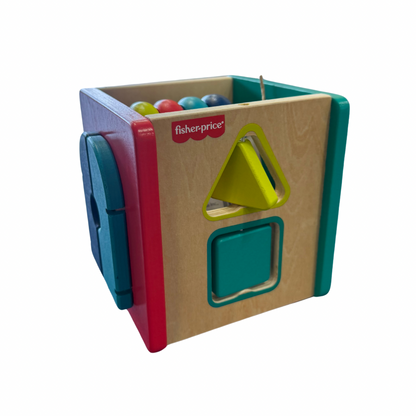 F/P WOODEN ACTIVITY CUBE