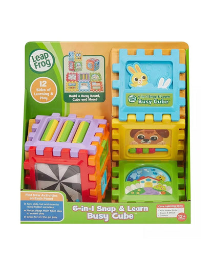 L/F 6 IN 1 SNAP & LEARN BUSY CUBE