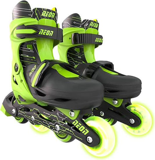 Neon Combo Skates Black/Green