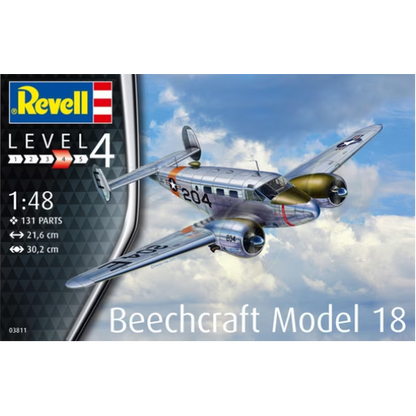 REVELL 1:48 MODEL SET BEECHCRAFT 18