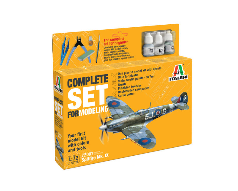 ITALERI 1:72 MODEL SET SPITFIRE MK.IX