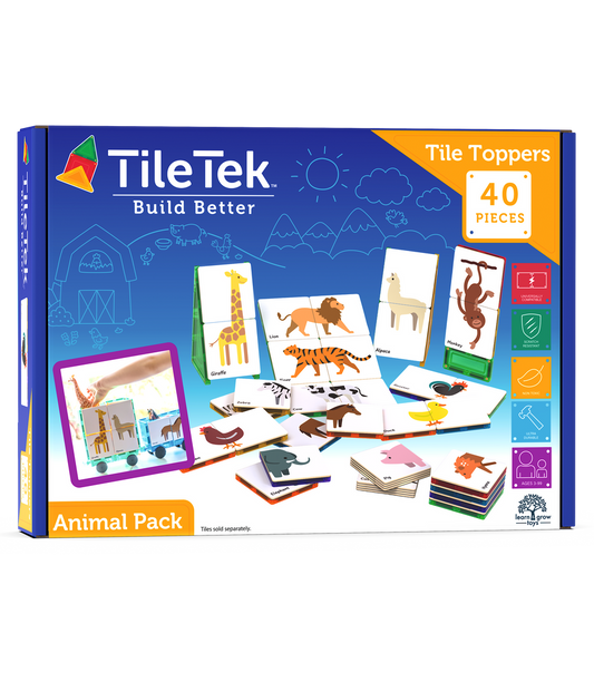 TILETEK 40 PC TILE TOPPER ANIMAL PACK