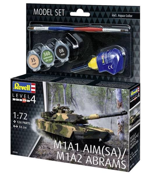 REVELL 1:72 MODEL SET M1A1 AIM M1A2