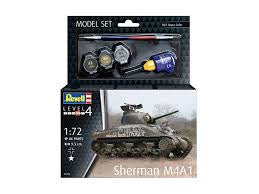 REVELL 1:72 MODEL SET SHERMAN M4A1