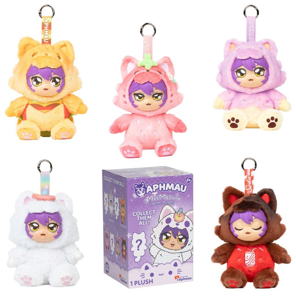 APHMAU MEEMEOW VINYL PLUSH KEY CHAIN AST