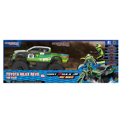 R/C RUSCO TOYOTA HILUX & BIKE SET