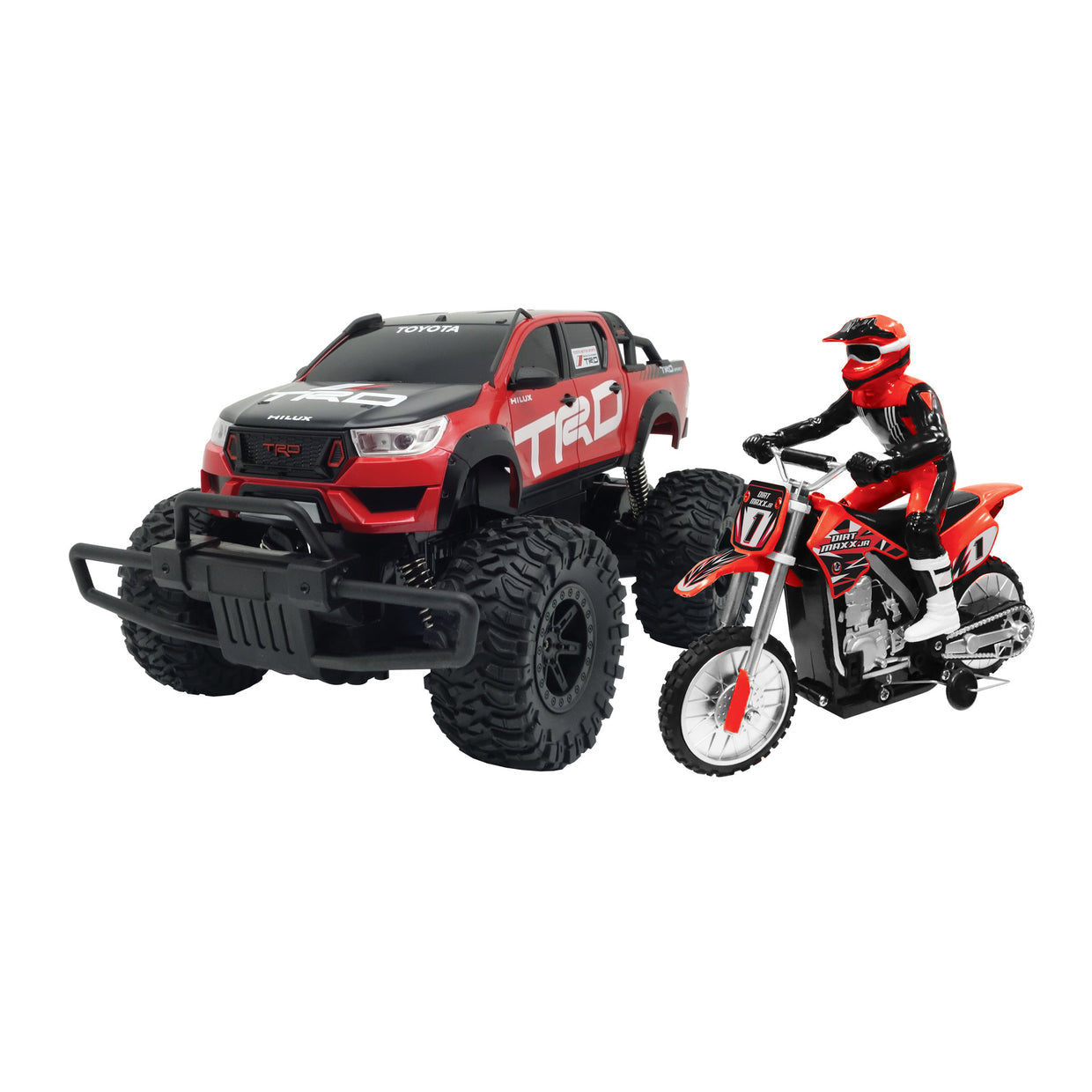 R/C RUSCO TOYOTA HILUX & BIKE SET