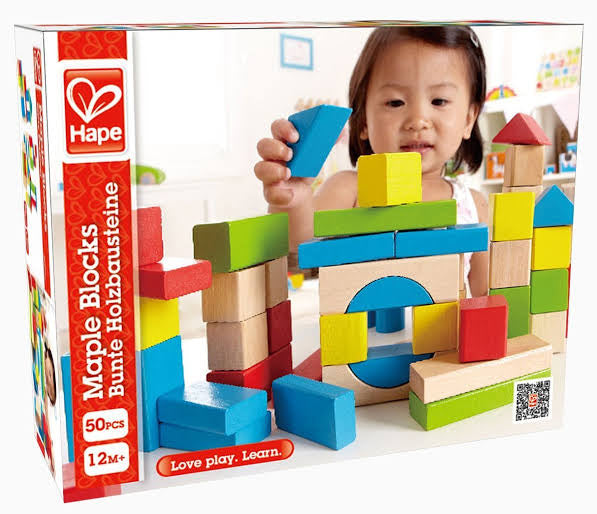 Hape Wooden Maple Blocks