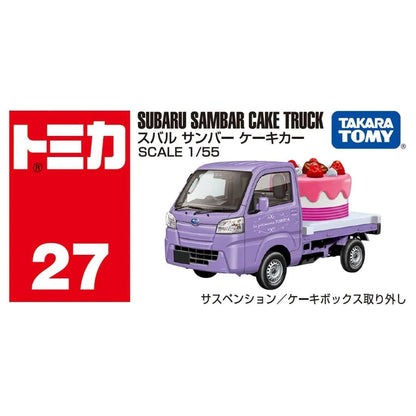 TOMICA REG 27 SUBARU SAMBAR CAKE TRUCK