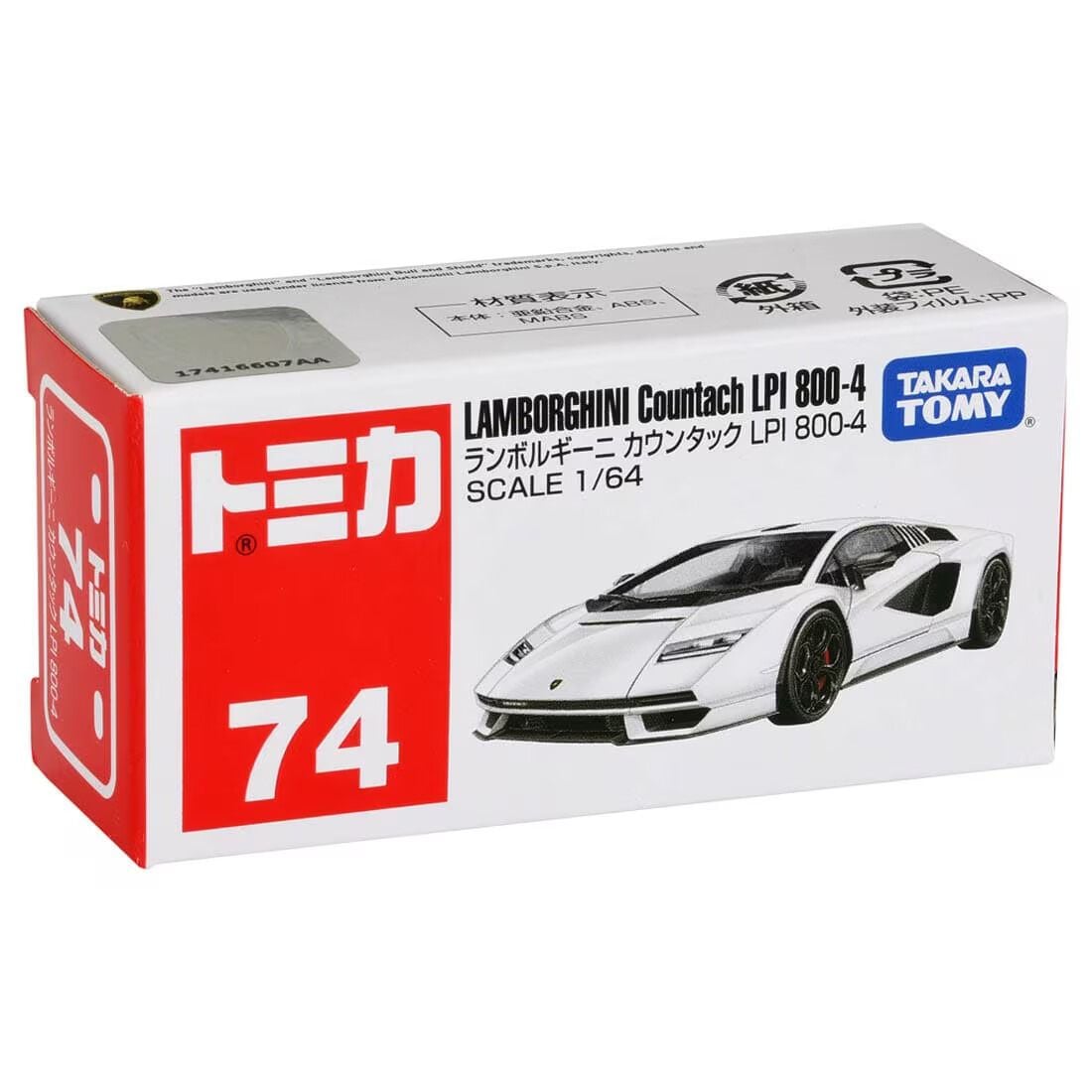 TOMICA REG 74 LAMBO COUNTACH LPI 800-4