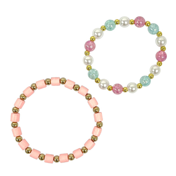 P/POP BCG174 PINK & GOLD BRACELET