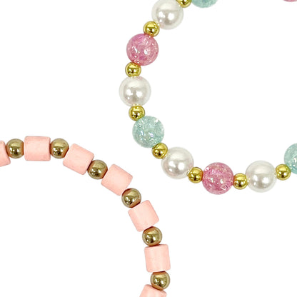 P/POP BCG174 PINK & GOLD BRACELET