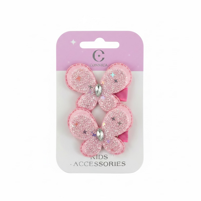 C/NICE HC11796 GLITTER BUTTERFLY CLIPS