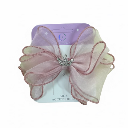 C/NICE HC10515 SHEER BOW W/CROWN CHARM