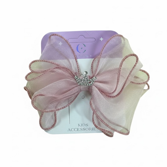 C/NICE HC10515 SHEER BOW W/CROWN CHARM