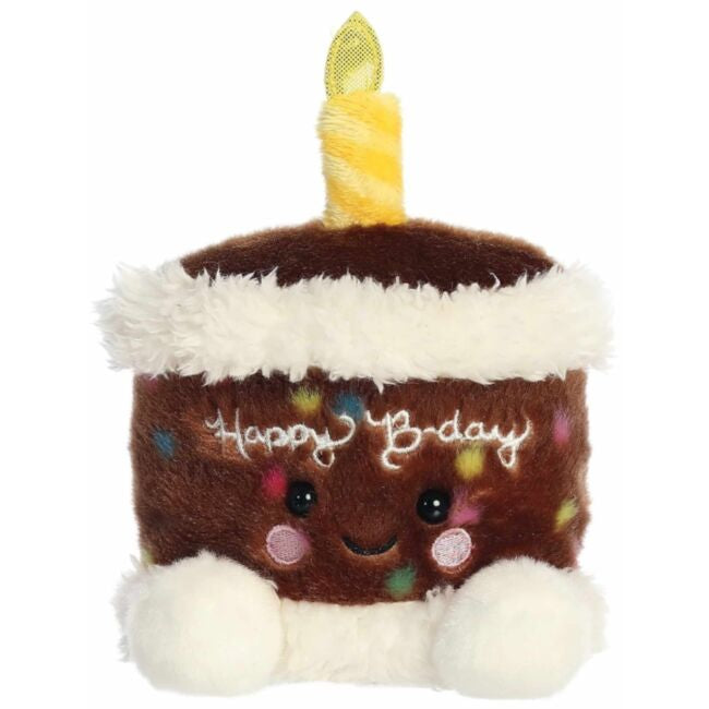 PLUSH PALM PALS CHOCOLATE BIRTHDAY CAKE