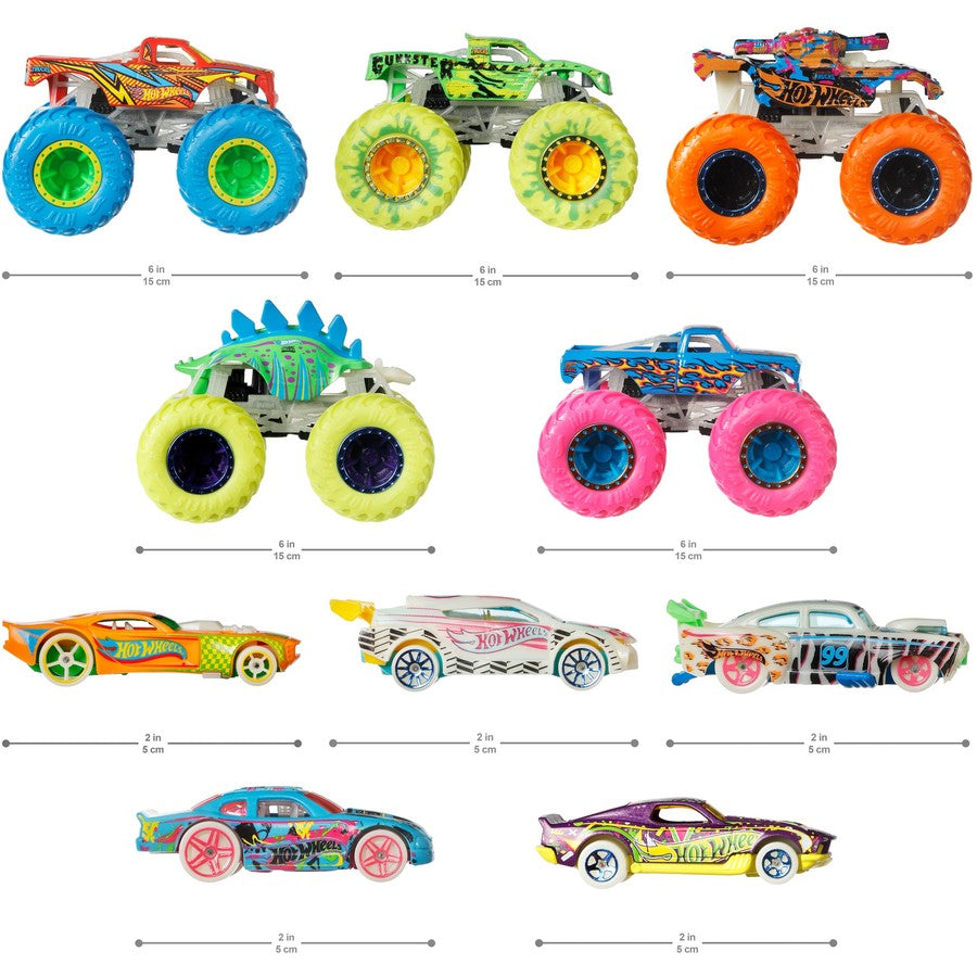 H/W MONSTER TRUCKS GITD COLLECTION