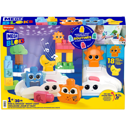 MEGA BLOKS RISE & SNOOZE NIGHT LIGHT