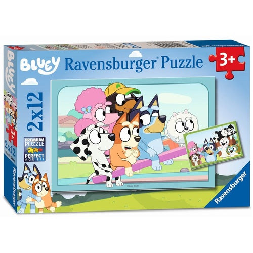PUZZLE 2X12PC FUN WITH BLUEY