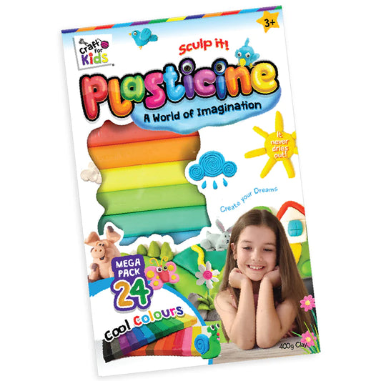 PLASTICINE MEGA PACK 24 COLORS