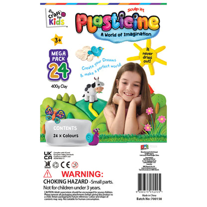 PLASTICINE MEGA PACK 24 COLORS